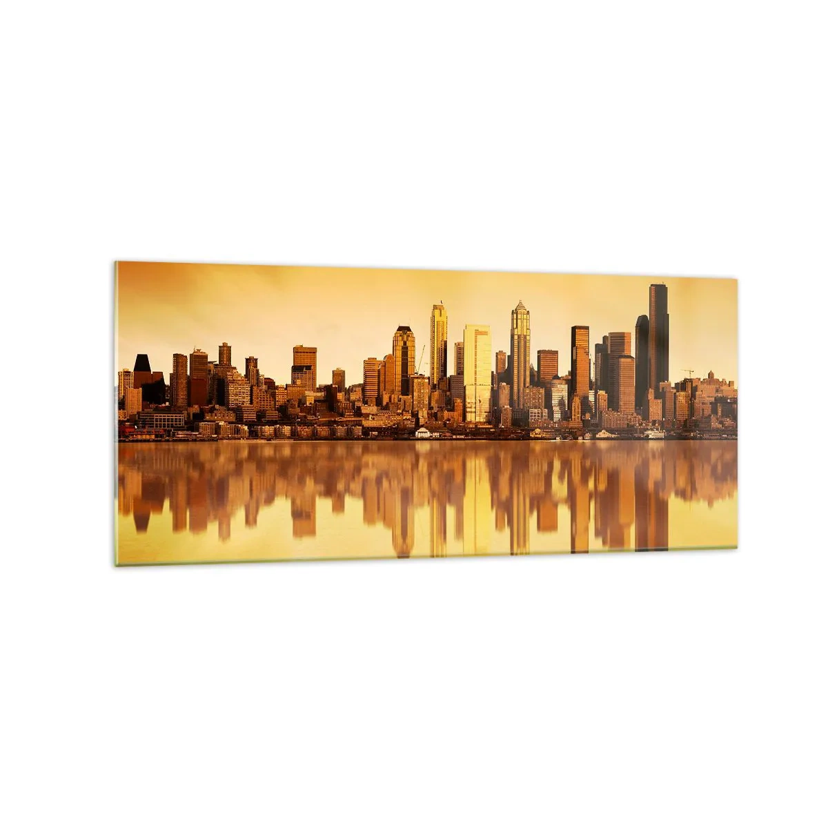 Billede på glas - Storbyens stilhed - 120x50 cm