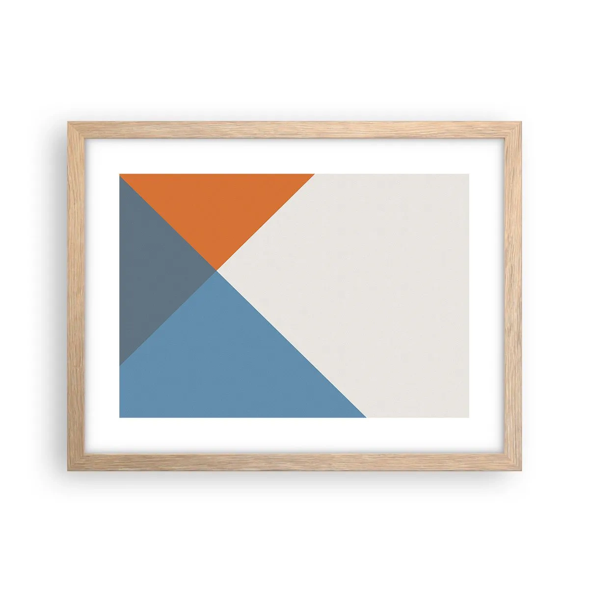 Plakat i ramme af lyst egetræ - Med hensyn til ... - 40x30 cm