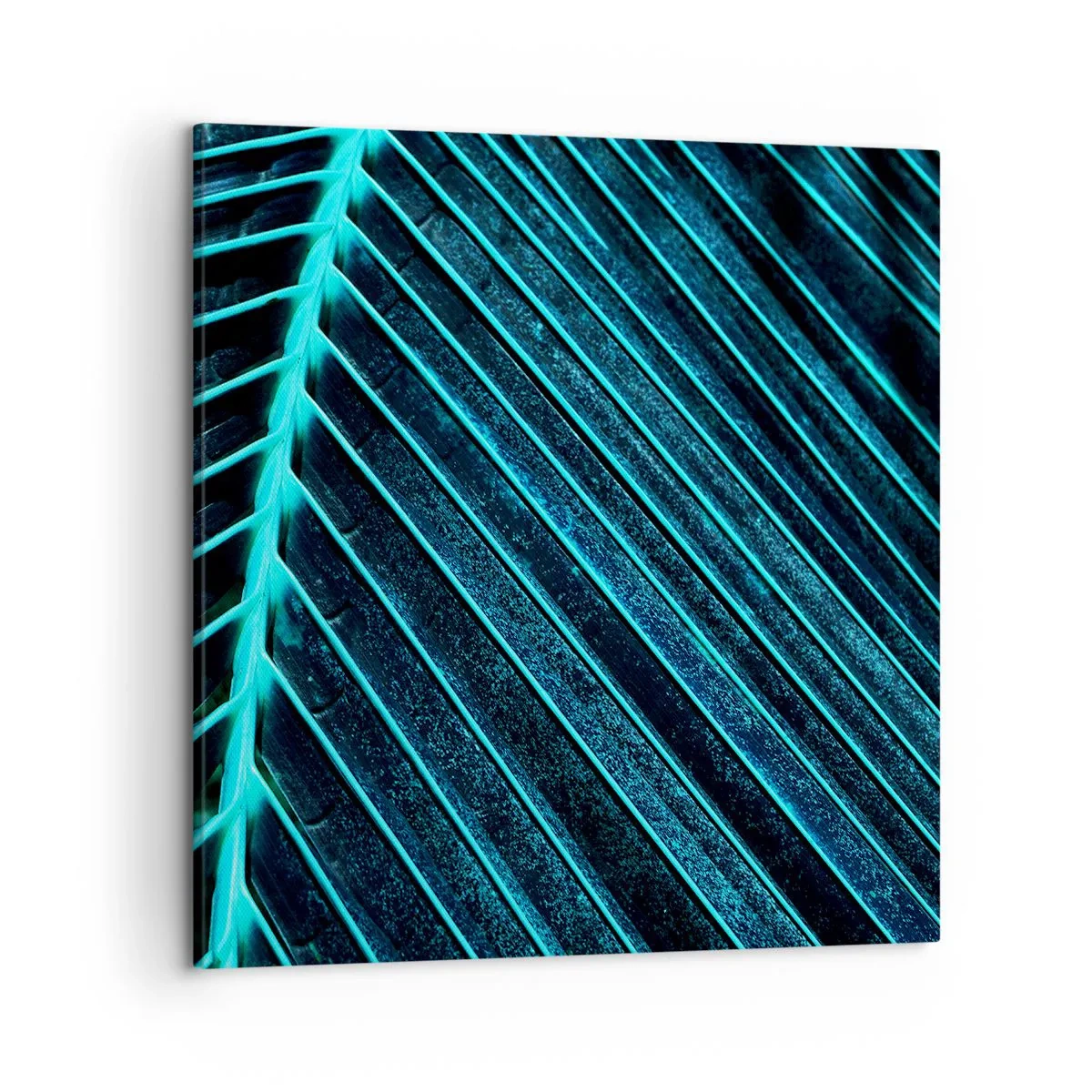 Lærredstryk - Billede på lærred - Tekstur af grønt - 50x50 cm