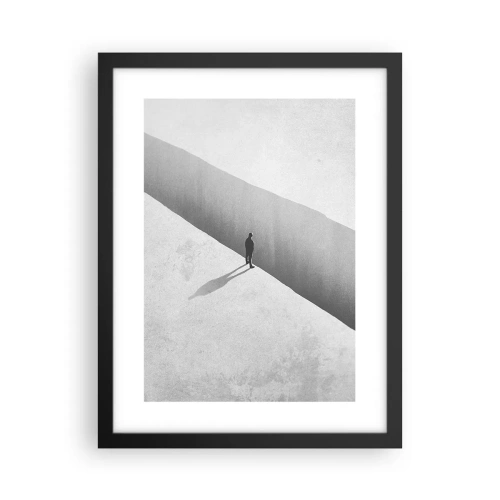 Plakat i sort ramme - Lys destination - 30x40 cm