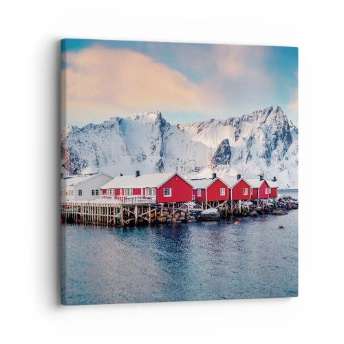 Lærredstryk - Billede på lærred - Nordlig tilbagetrækning - 30x30 cm