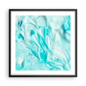 Plakat i sort ramme - For altid sammen - 50x50 cm