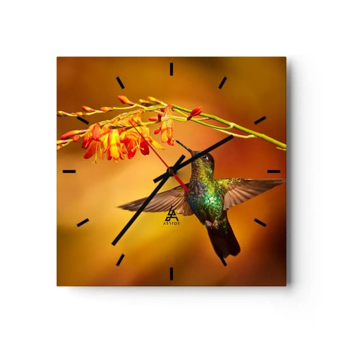 Vægur, Uret - Maya lysets budbringer - 30x30 cm