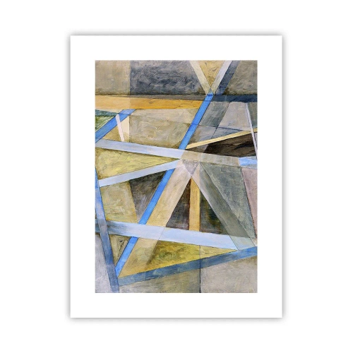 Plakat - Lige eller skråt? - 30x40 cm