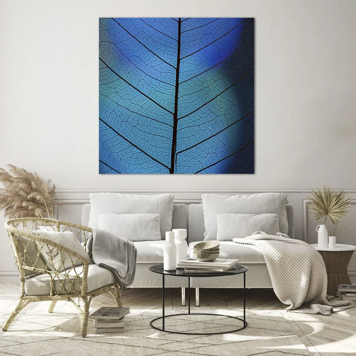 Billede på glas - Indviklet konstruktion - 70x70 cm