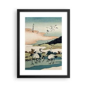 Plakat i sort ramme - I japansk ånd - 30x40 cm