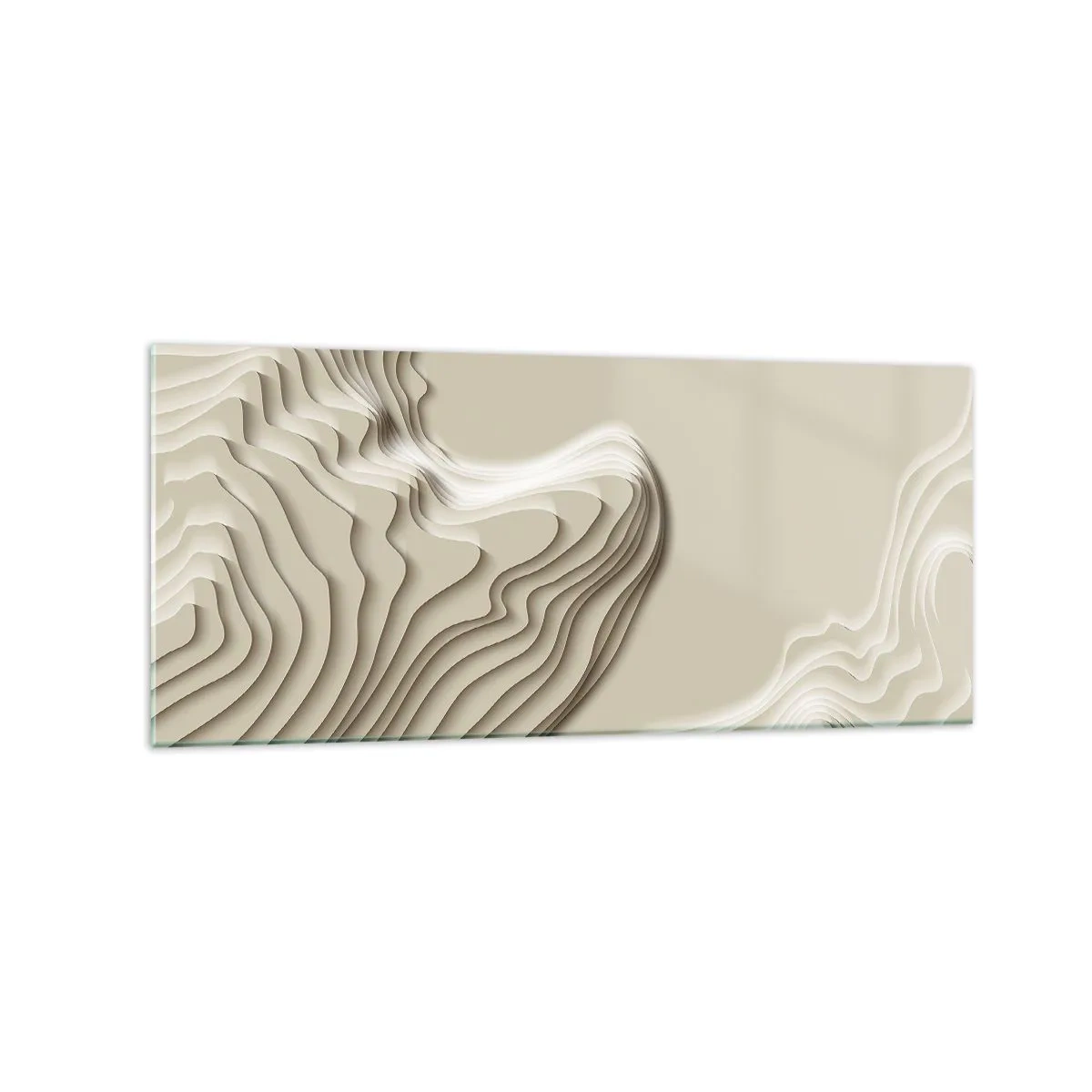 Billede på glas - Kunstens topografi - 120x50 cm
