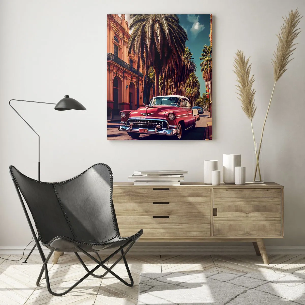 Billede på glas - Stadig i Havana - 80x120 cm