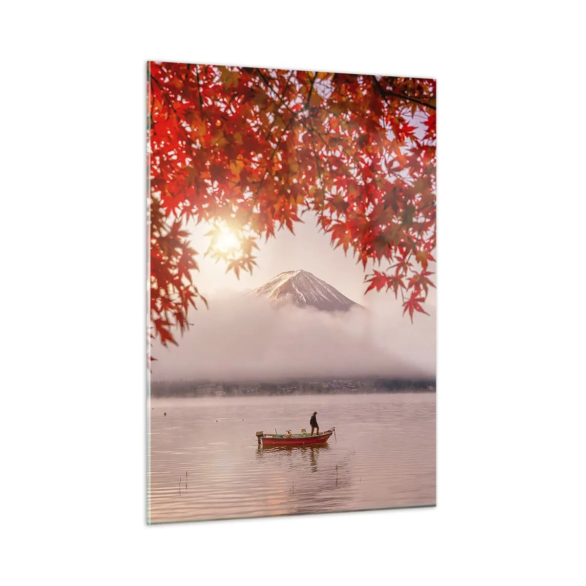 Billede på glas - I en japansk atmosfære - 50x70 cm