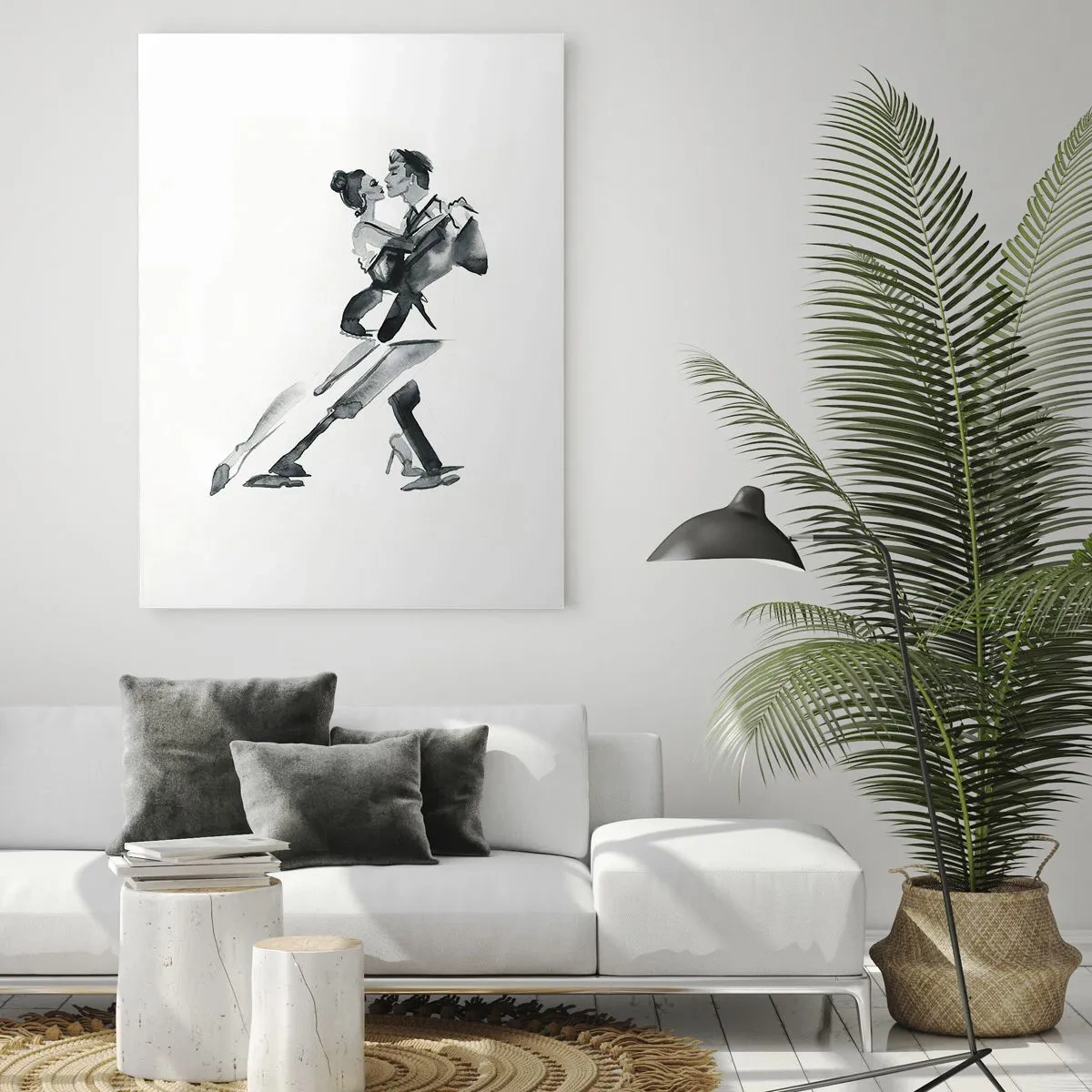 Billede på glas - I én rytme - 50x70 cm