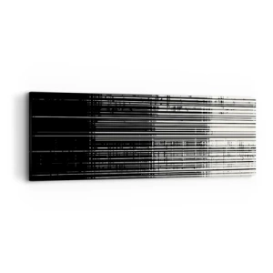Lærredstryk - Billede på lærred - Bølger og vibrationer - 90x30 cm