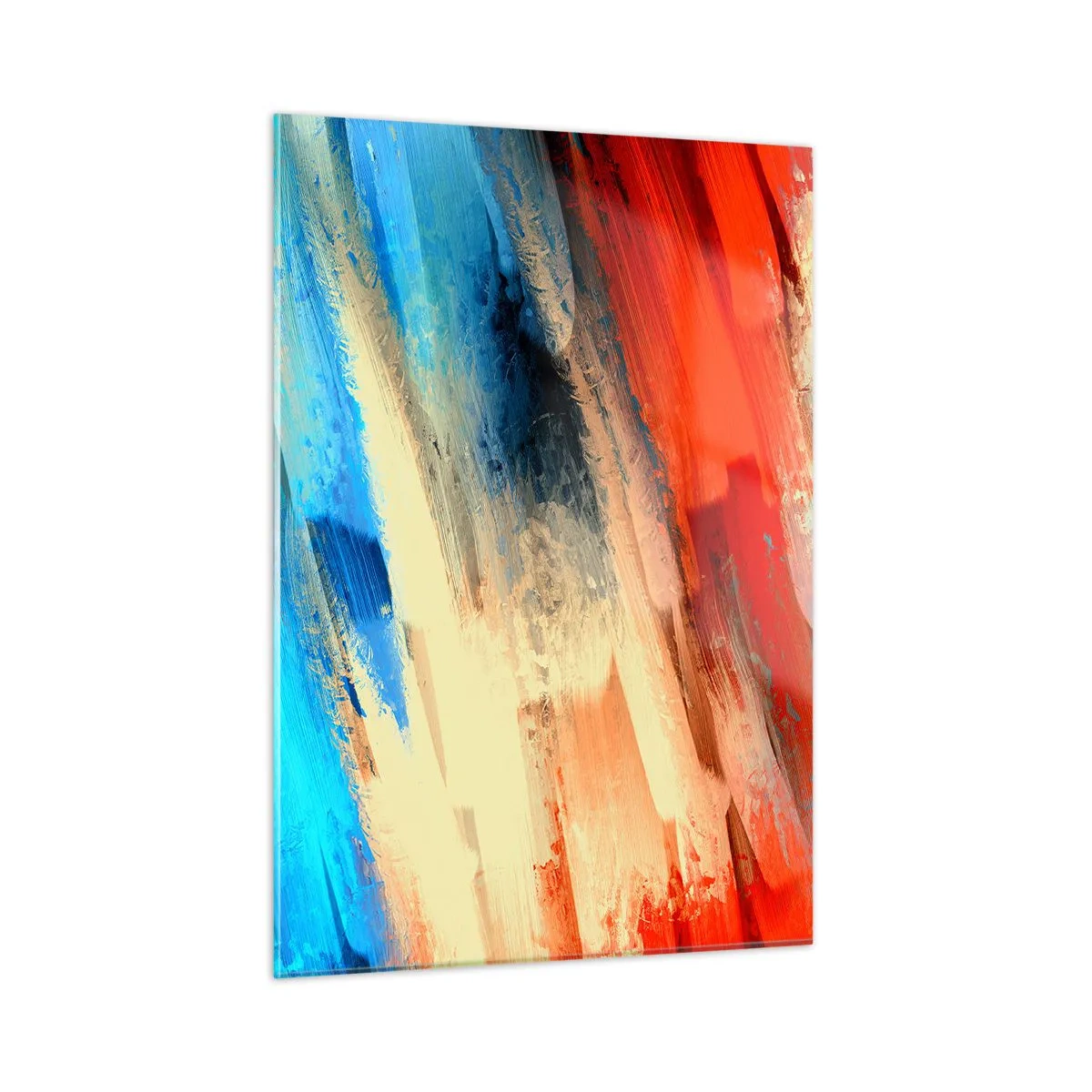 Billede på glas - En kaskade af farver - 50x70 cm