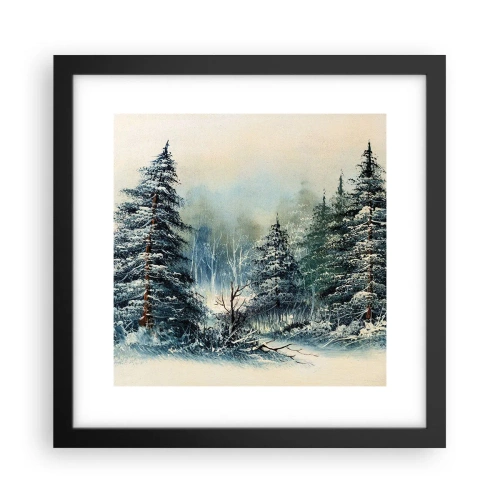 Plakat i sort ramme - Klar til jul - 30x30 cm