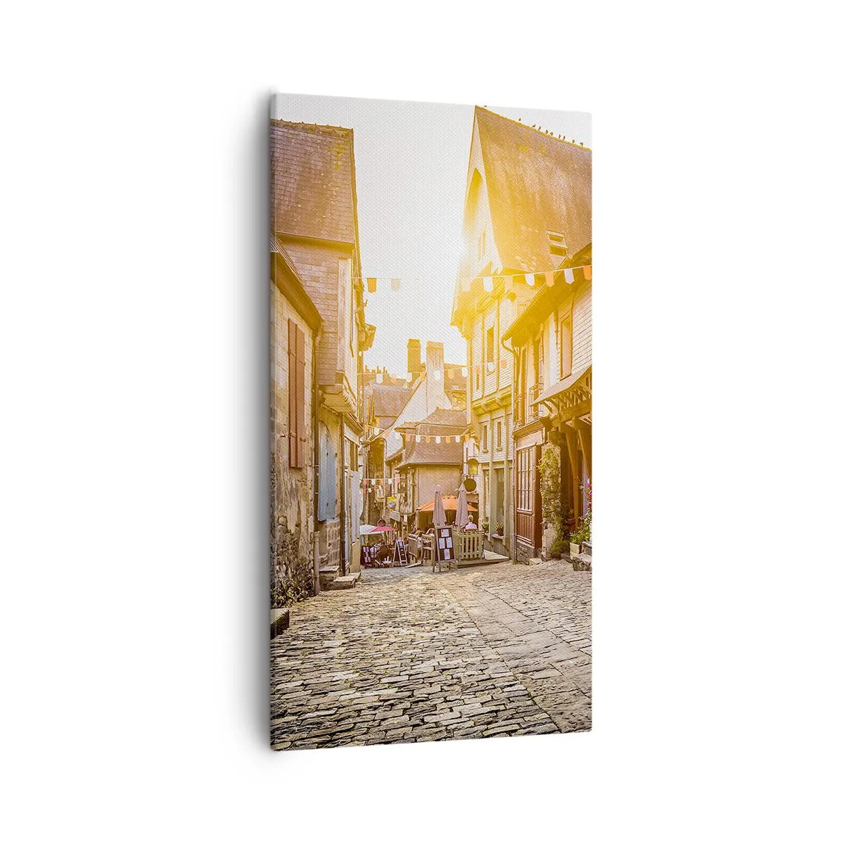 Lærredstryk - Billede på lærred - Byens hvide spøgelse - 55x100 cm