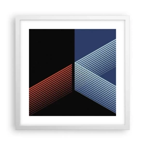 Plakat i hvid ramme - En simpel historie - 40x40 cm