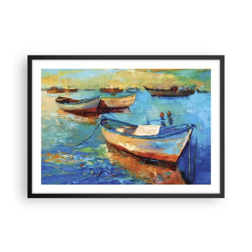 Plakat i sort ramme - I den sydlige bugt - 70x50 cm