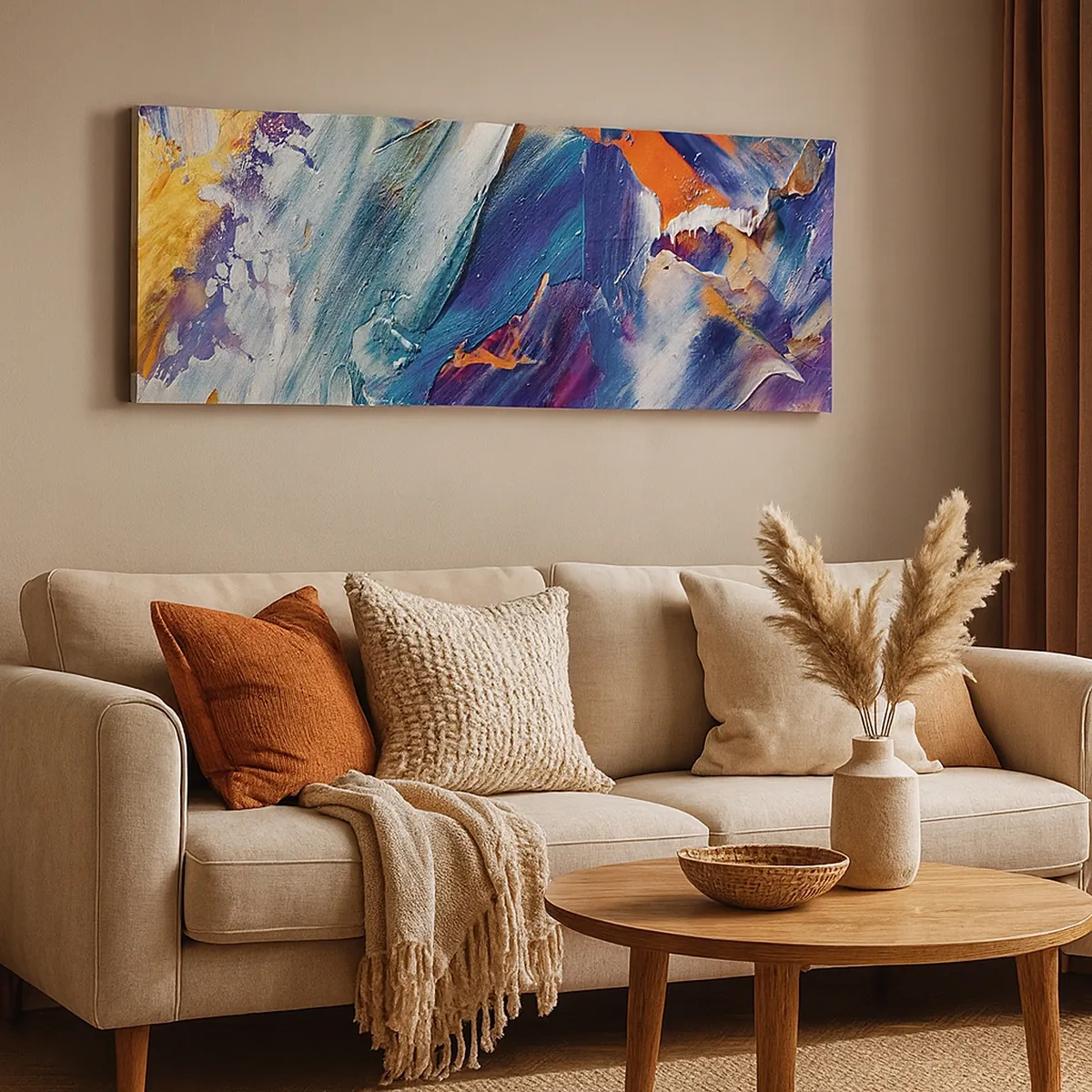 Lærredstryk - Billede på lærred - Forvirring af farver - 30x30 cm