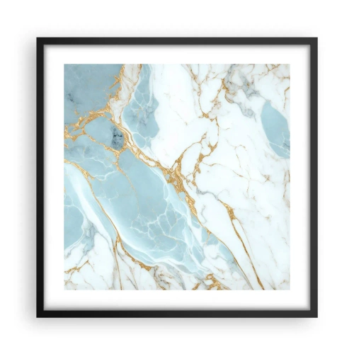 Plakat i sort ramme - Rigdom af sten - 50x50 cm