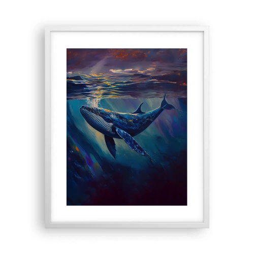 Plakat i hvid ramme - Velkommen til min verden - 40x50 cm