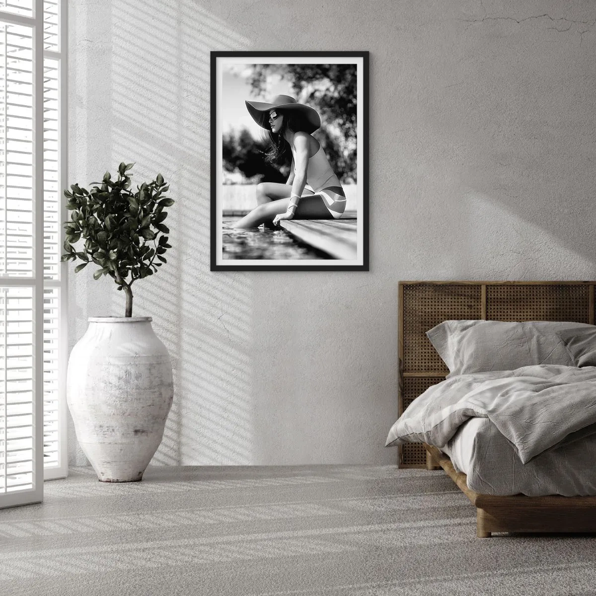 Plakat i sort ramme - Sommerdrøm - 40x50 cm