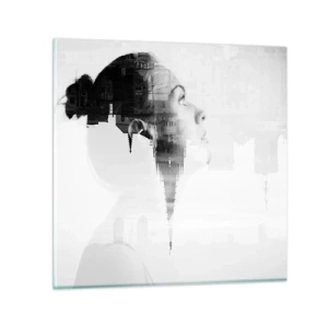 Billede på glas - På begge sider af glasset - 50x50 cm