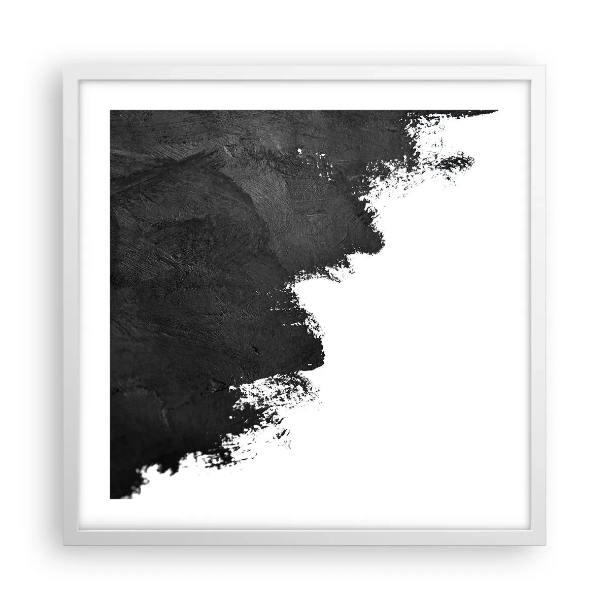 Plakat i hvid ramme - Elementer: jord - 50x50 cm