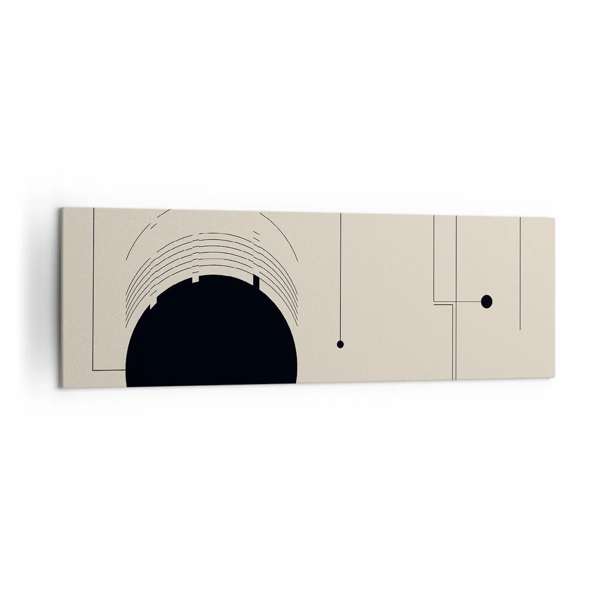 Lærredstryk - Billede på lærred - Fjedrende og dynamisk komposition - 160x50 cm
