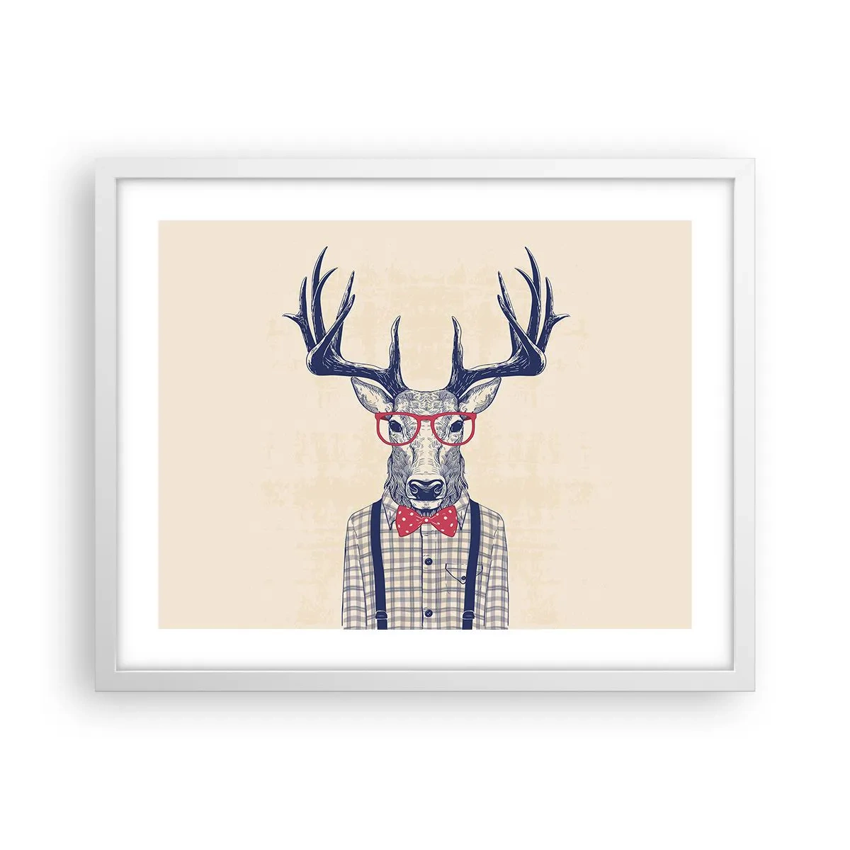 Plakat i hvid ramme - Et underholdende ekstravaganza - 50x40 cm