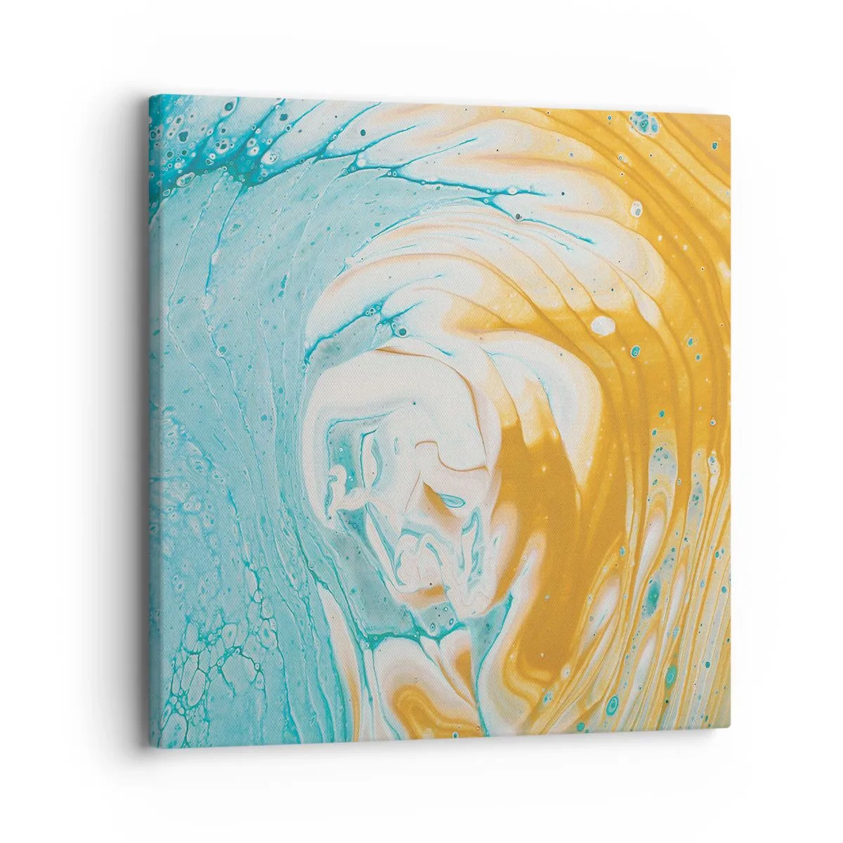 Lærredstryk - Billede på lærred - Pastel hvirvel - 30x30 cm
