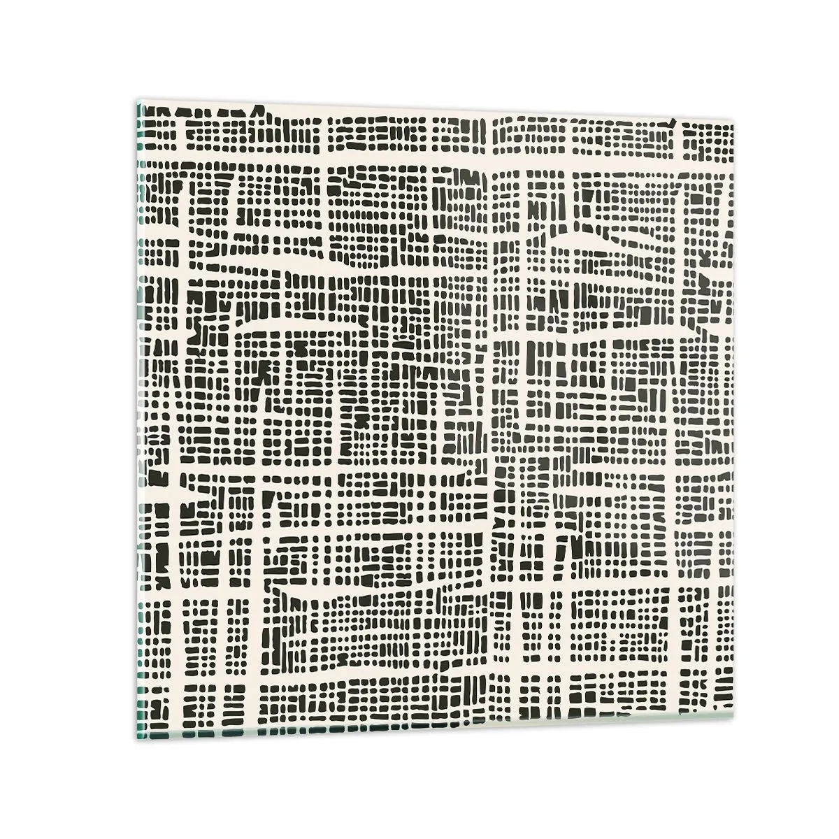 Billede på glas - En sammensætning vævet - 40x40 cm