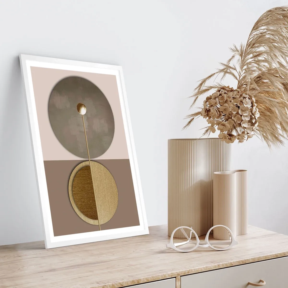 Plakat i hvid ramme - Perfekt balance - 40x50 cm