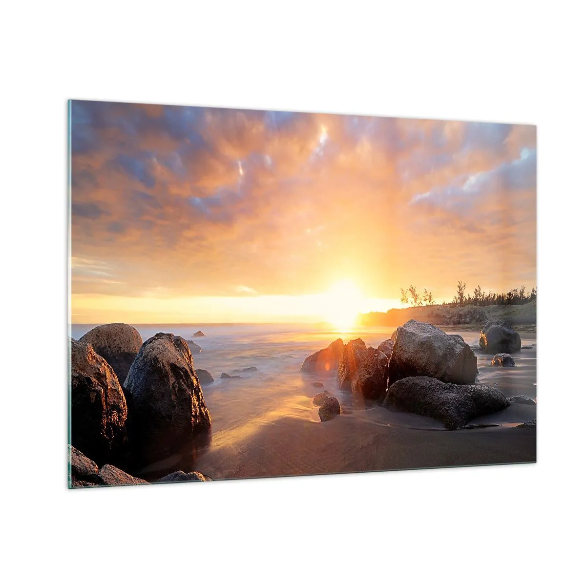 Billede på glas - En lysende aftenbrise - 100x70 cm
