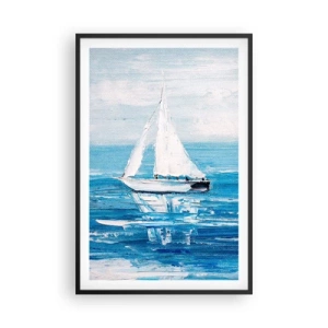 Plakat i sort ramme - Med en ven ved din side - 61x91 cm