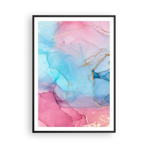 Plakat i sort ramme - Møde og gennemtrængning - 70x100 cm
