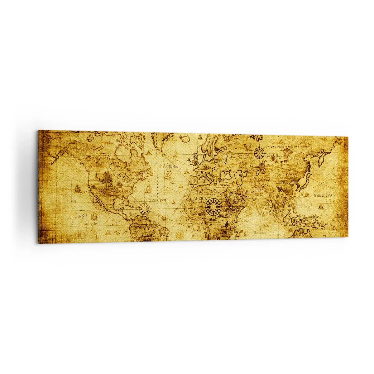 Lærredstryk - Billede på lærred - Mærkelig er denne verden - 160x50 cm