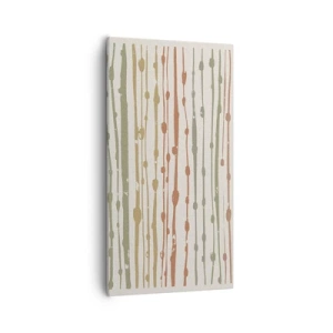 Lærredstryk - Billede på lærred - Musikalsk farvenotation - 55x100 cm