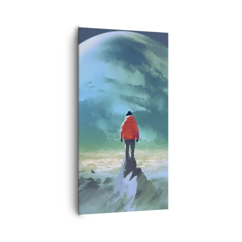 Lærredstryk - Billede på lærred - Opdageren af et nyt land - 65x120 cm