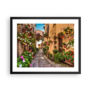 Plakat i sort ramme - Italiensk gyde - 50x40 cm
