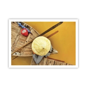 Plakat - Livet på den gule flod - 100x70 cm