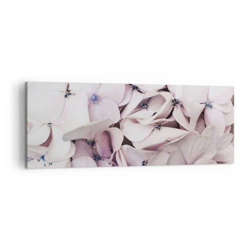 Lærredstryk - Billede på lærred - I en flod af blomster - 140x50 cm