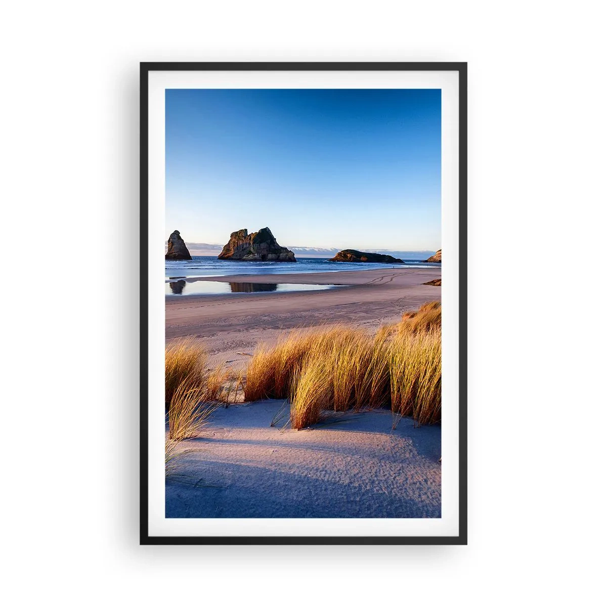 Plakat i sort ramme - For dem, der søger ro - 61x91 cm