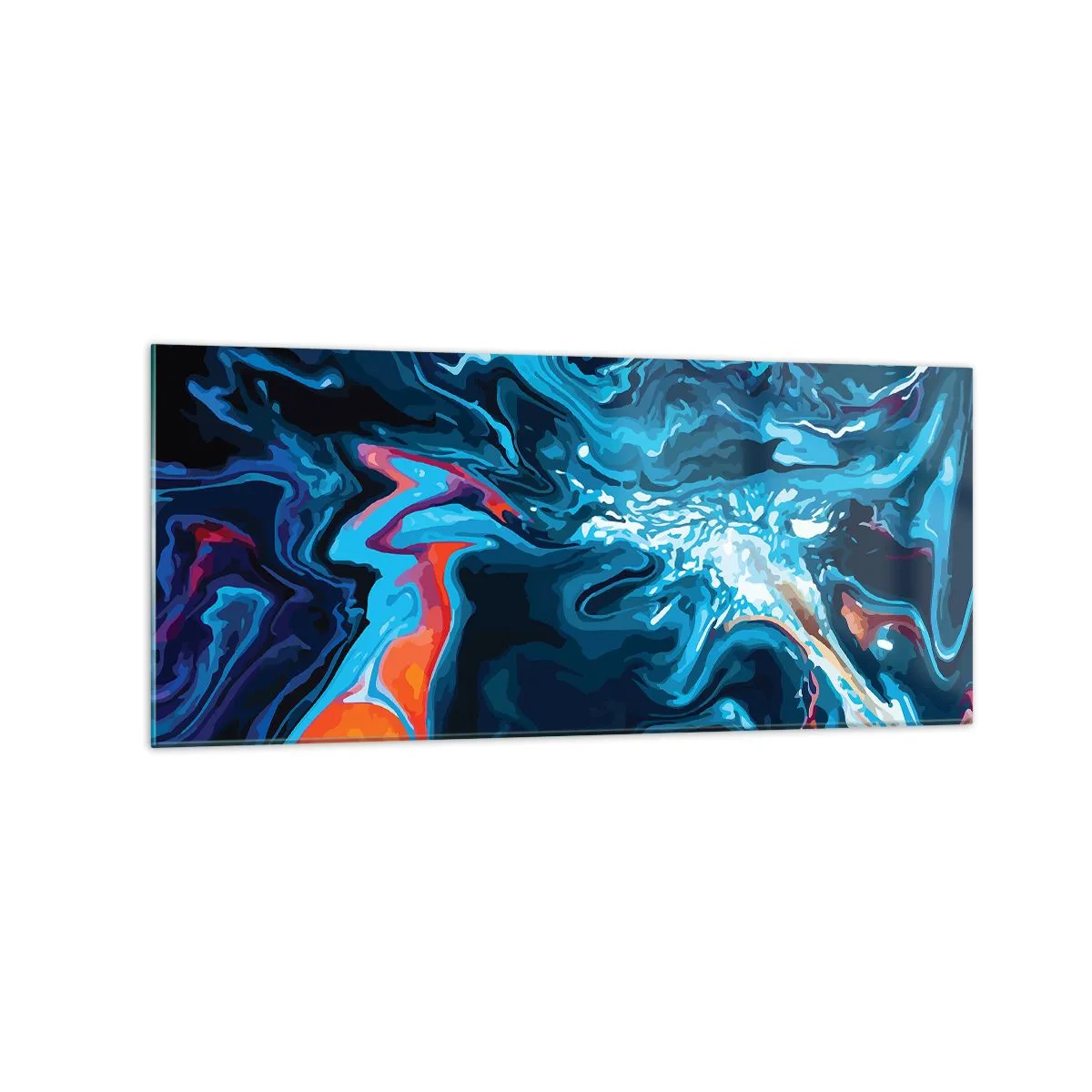 Billede på glas - En rejse ind i himlen - 120x50 cm