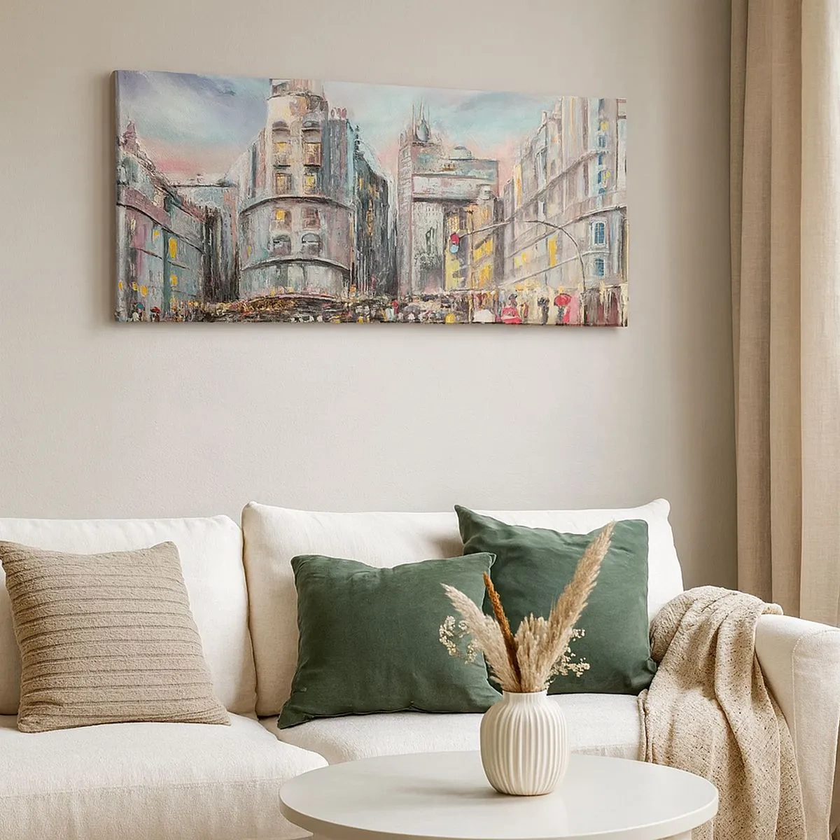 Lærredstryk - Billede på lærred - Det vil blive en vellykket aften - 100x40 cm