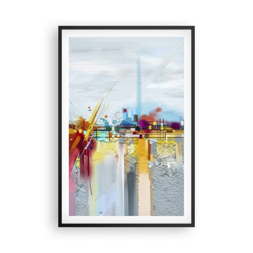 Plakat i sort ramme - Glædens bro over livets flod - 61x91 cm