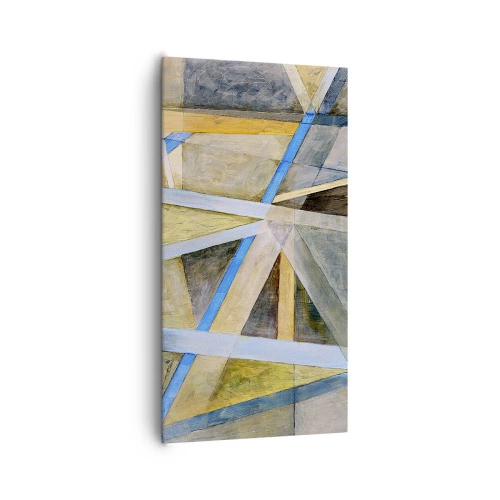 Lærredstryk - Billede på lærred - Lige eller skråt? - 65x120 cm