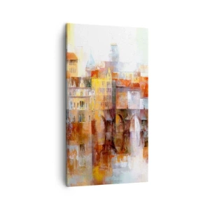 Lærredstryk - Billede på lærred - Under broen også smuk - 45x80 cm