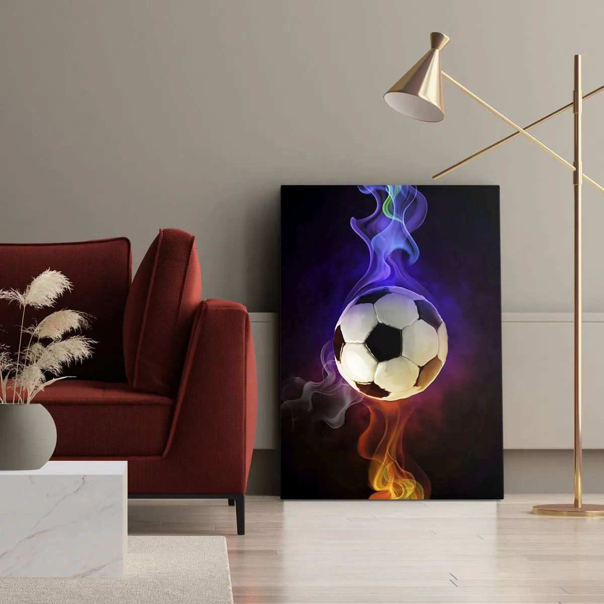 Lærredstryk - Billede på lærred - Spillets magiske kraft - 50x70 cm