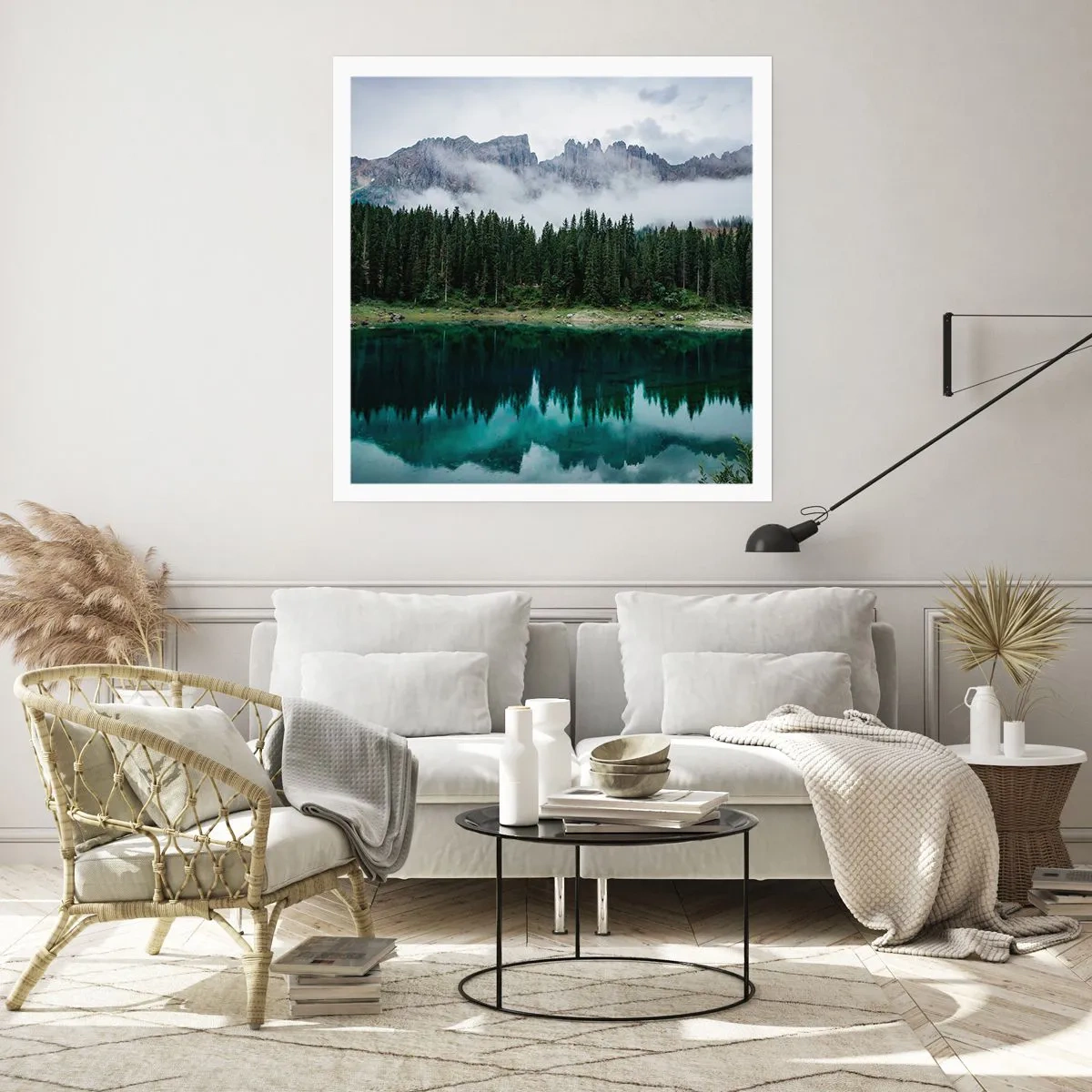 Plakat - Hys, tys, lad os ikke vække sovevandet... - 30x30 cm