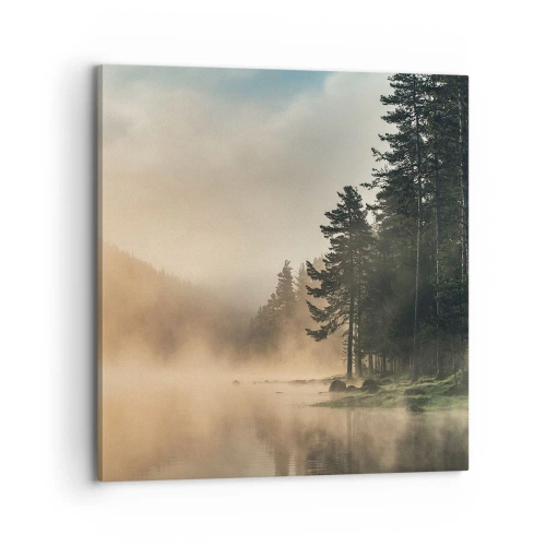 Lærredstryk - Billede på lærred - En dags fødsel - 70x70 cm