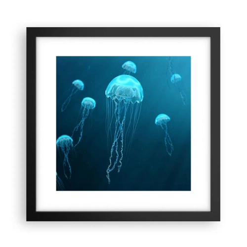 Plakat i sort ramme - Havets dans - 30x30 cm